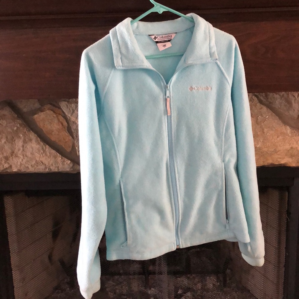 COLUMBIA BABY BLUE ZIP UP